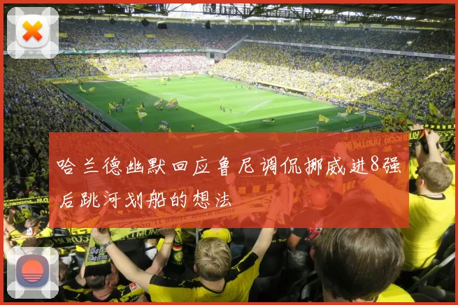 哈兰德幽默回应鲁尼调侃挪威进8强后跳河划船的想法
